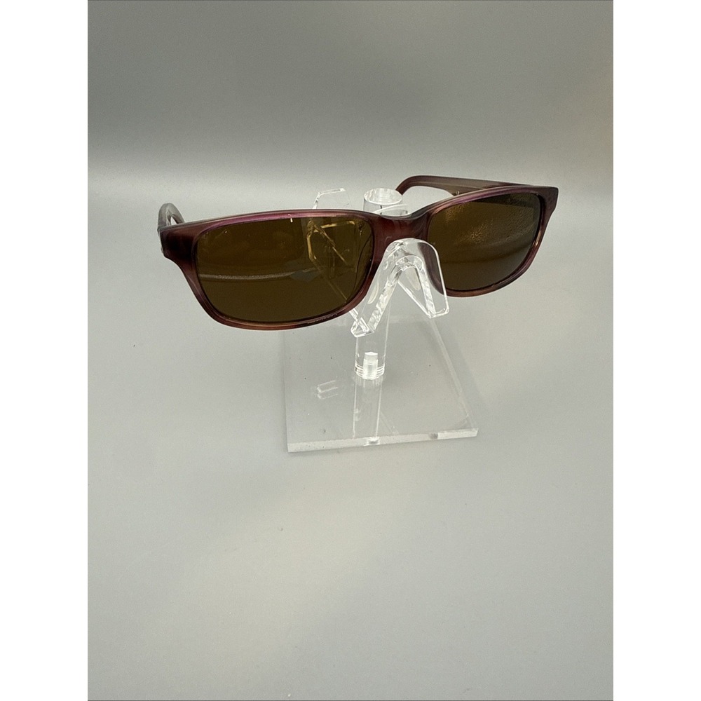 TOURNEAU AUTHENTIC PURPLE TORTOISE SQUARE SUNGLASSES 54 –18–140 FRAMES ONLY
